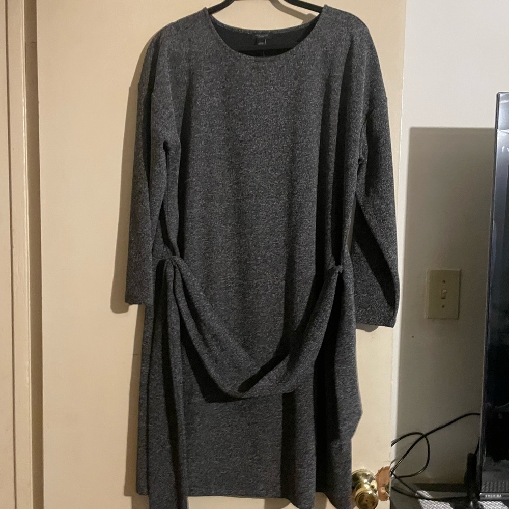 BNWT Ann Taylor blk/wht dress size L.